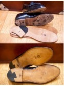 JR New leather soles + new heels machine stitch
